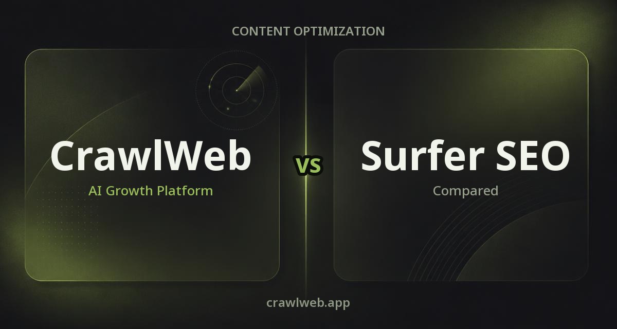 CrawlWeb compared with Surfer SEO