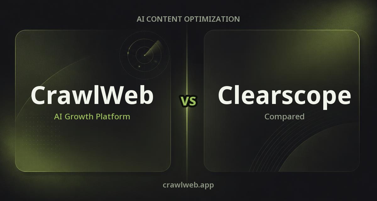 CrawlWeb compared with Clearscope