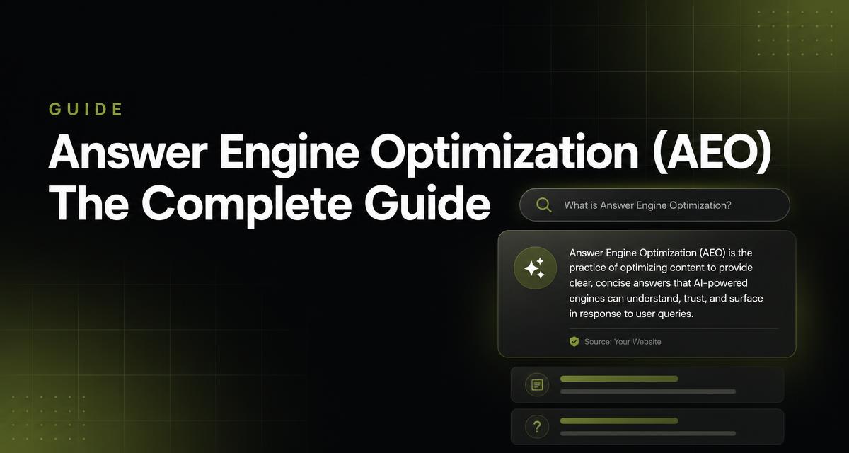 Answer Engine Optimization guide cover