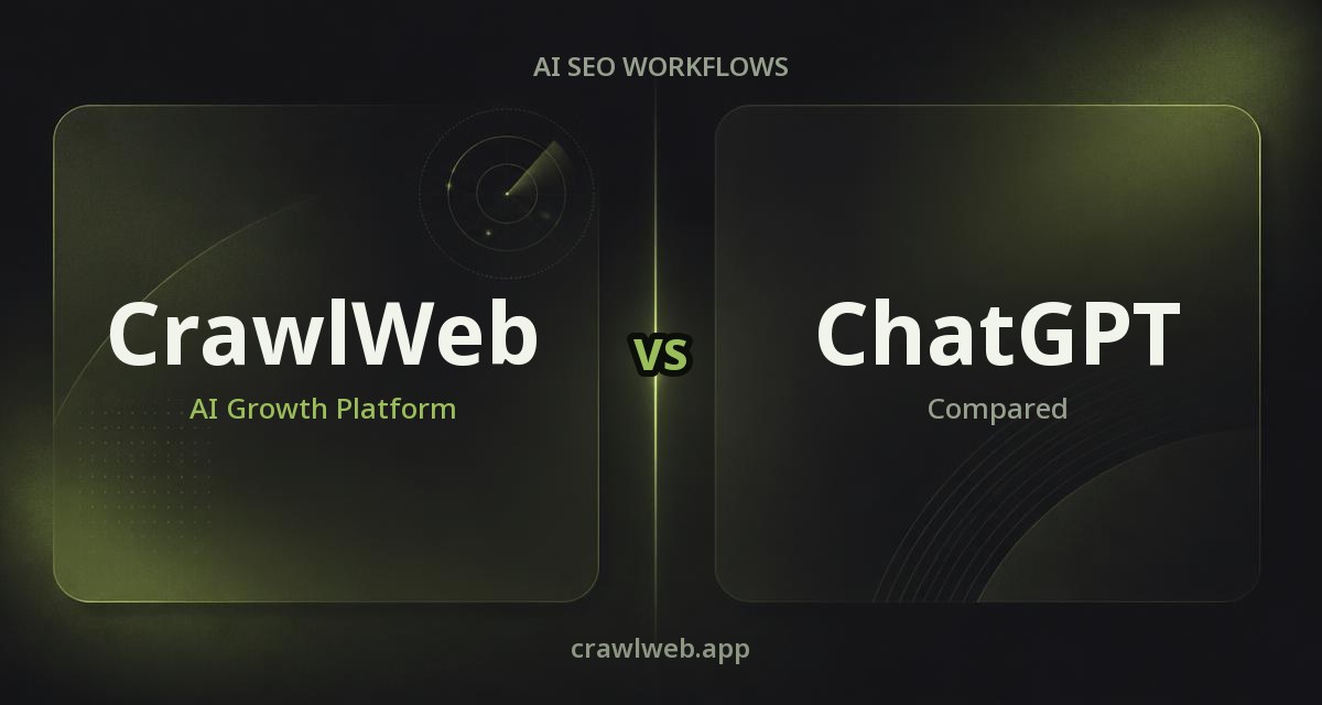 CrawlWeb compared with ChatGPT