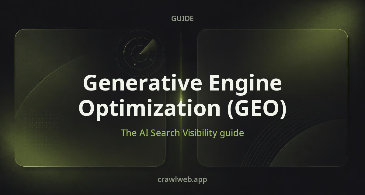 Generative Engine Optimization guide cover