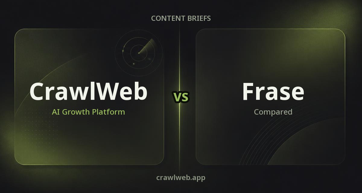 CrawlWeb compared with Frase